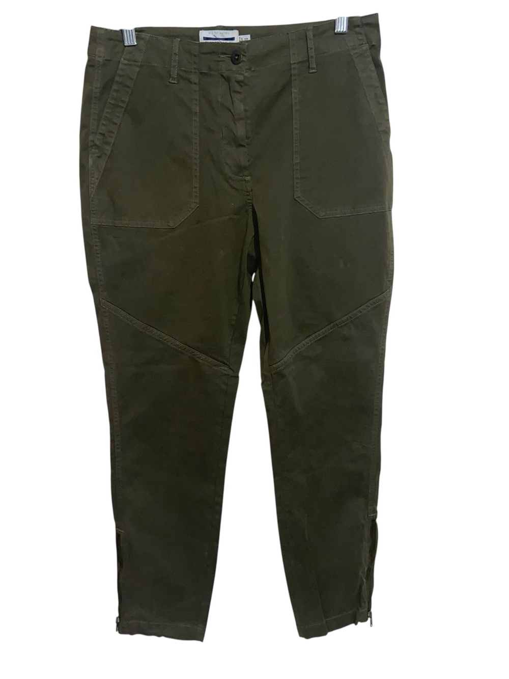 Guideboat Pants Womens Size 27 Fly Fishing Olive Green Outdoors Zipper ankles